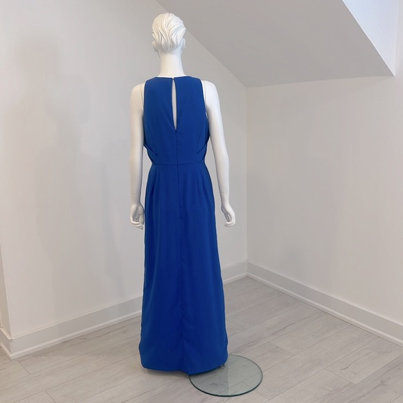 SAMPLE SALE NWT LELA ROSE SIZE 10 Sapphire blue crepe. Pristine condition. - Picture 6 of 9